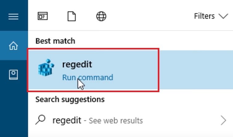 How to open Registry Editor in Windows 10