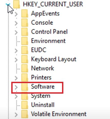 hkey_current_user software