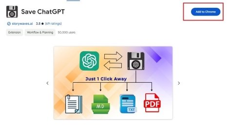 The Ultimate Chrome Extension for Downloading Your ChatGPT Conversations Save ChatGPT - How to Save ChatGPT Conversation as PDF, PNG and HTML file